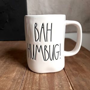 Rae Dunn Bah Humbug White Mug